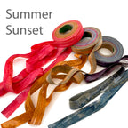 fabric strips, hand-dyed, cotton, locker hooking, weaving, crochet, knitting