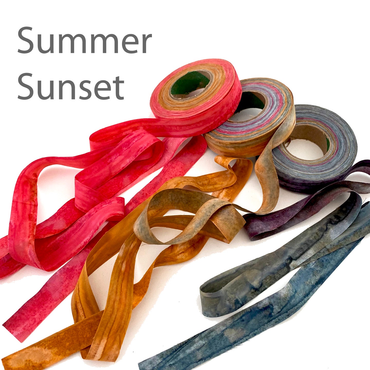 fabric strips, hand-dyed, cotton, locker hooking, weaving, crochet, knitting