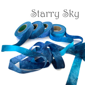 Hand-dyed fabric strips, great for locker hooking, crochet, weaving