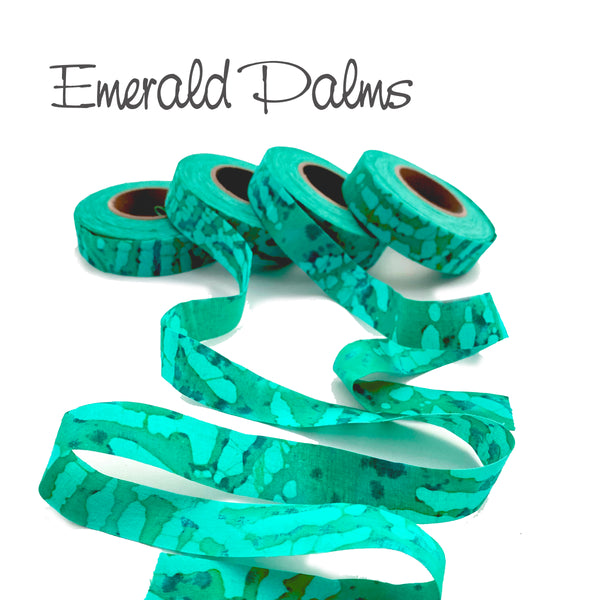 fabric strips, hand-dyed, cotton, batik, 3/4"w, locker hook, weave, ribbons, crochet