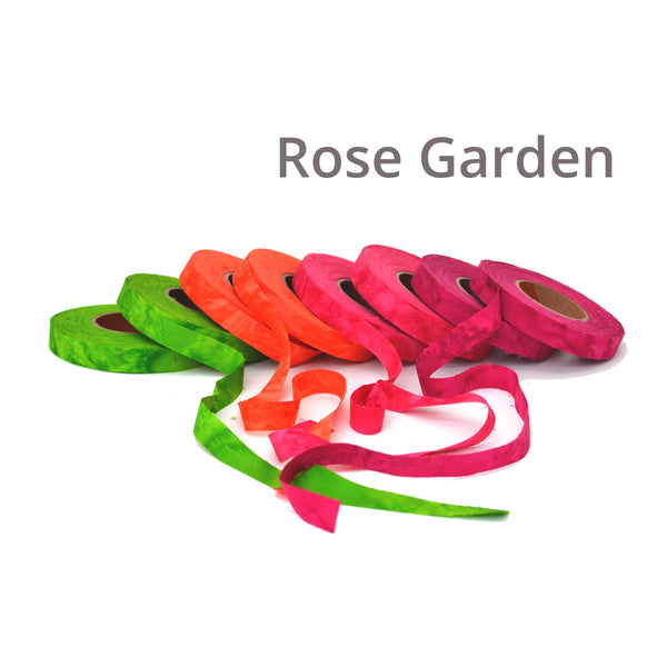 1/2" wide fabric strips, ribbon for locker hooking, weaving, knitting, crochet, journaling