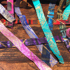 Gold Dust Collection Fabric Strips - 1/2"w & 3/4"w, Hand-Dyed Cotton