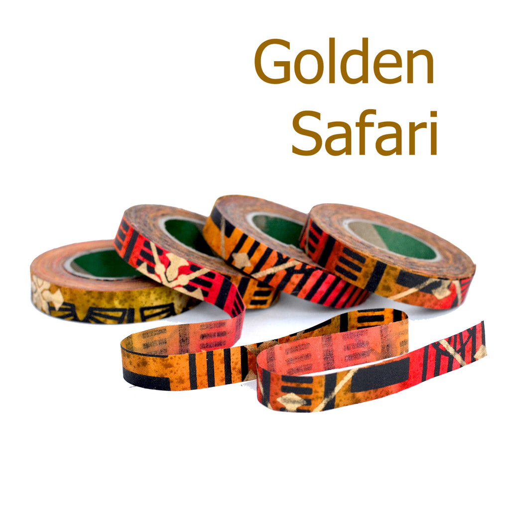 Gold Dust Collection Fabric Strips - 1/2"w & 3/4"w, Hand-Dyed Cotton
