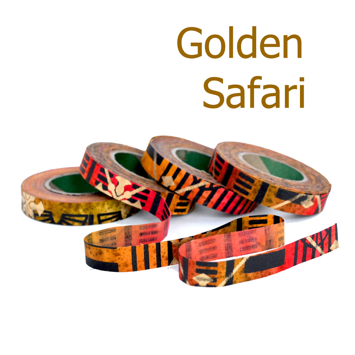 Gold Dust Collection Fabric Strips - 1/2"w & 3/4"w, Hand-Dyed Cotton