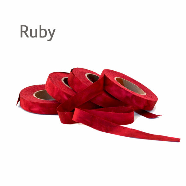 Color Crazy Fabric Strips 1/2" - Hand-Dyed, 40+ Colors, 180 Yds