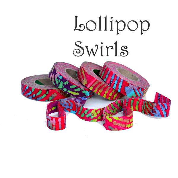 Hand-Dyed Fabric Strips - 3/4"w, Locker Hook, Weave, Gift Wrapping