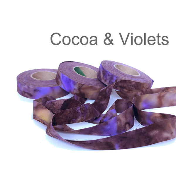 Fabric Strips - 3/4" wide, hand dyed cotton, ribbon