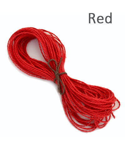 Red jute online twine