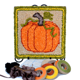 Fall Pumpkin Mat Locker Hooking Kit