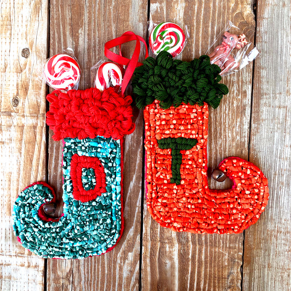 Elf Stocking - Locker Hooking - Pattern Download