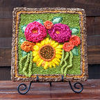 Locker Hooking Kit for locker hooked Summer Garden Mat - from Color Crazy