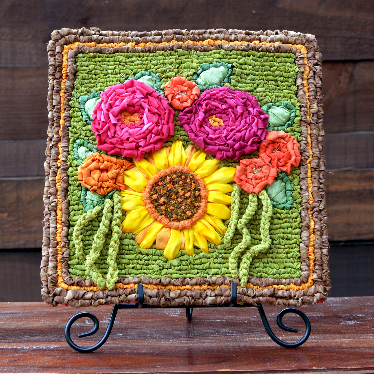 Locker Hooking Kit for locker hooked Summer Garden Mat - from Color Crazy