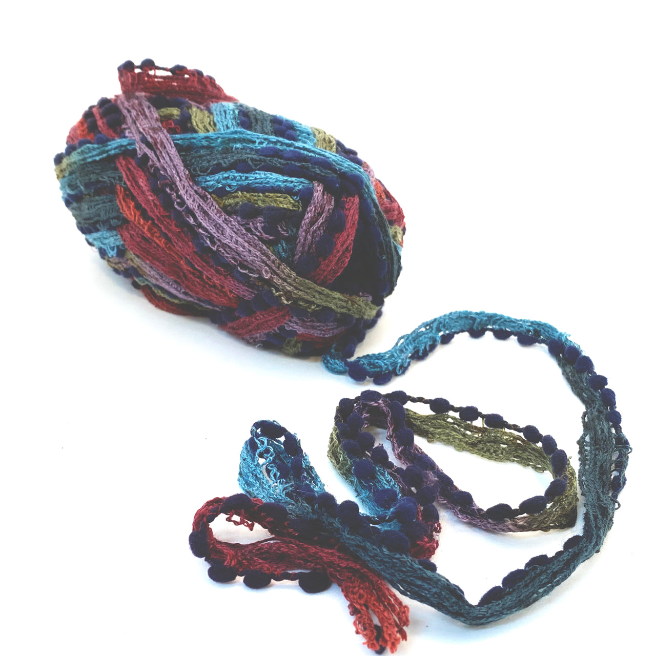 Pom Pom Yarn - 6 Color Combinations