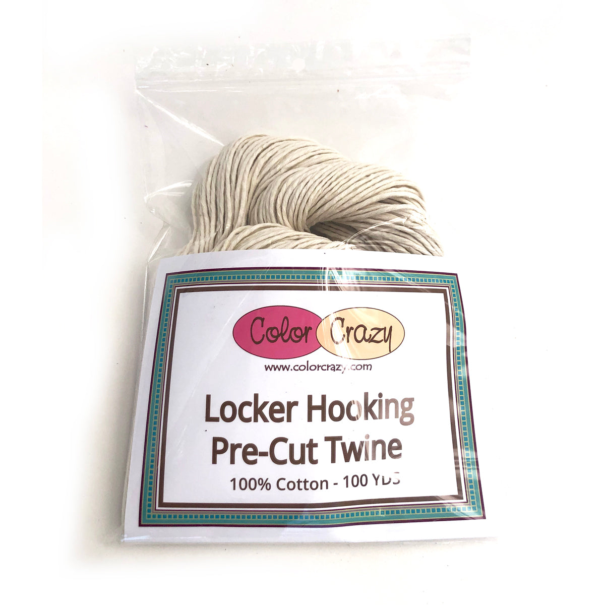 PreCut Locker Hooking Twine 100 YDS, Cotton Color Crazy