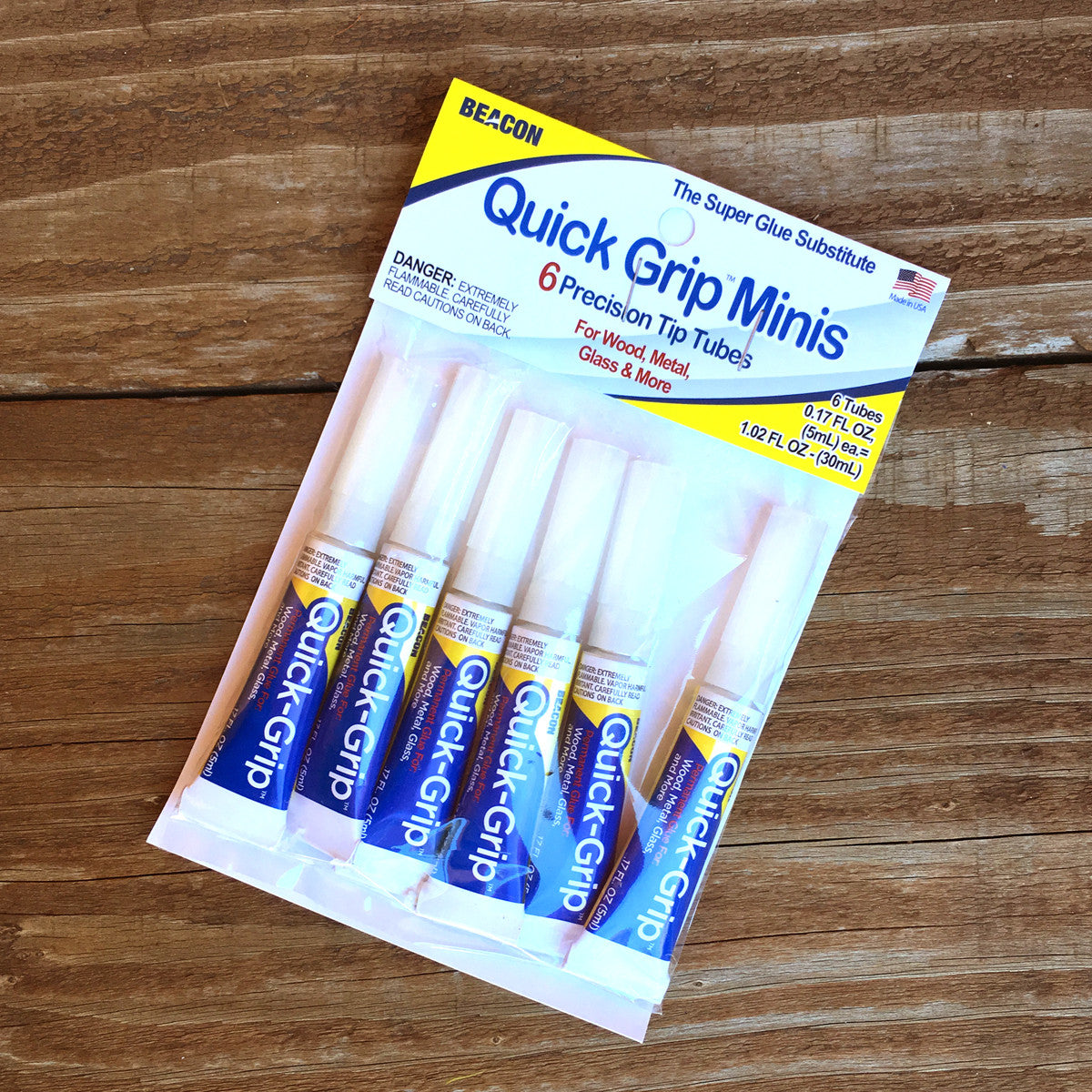 Quick Grip Glue: This one is quick-bond, supposed to adhere  anything-to-anything and be water and weatherproof. Going to try this on…