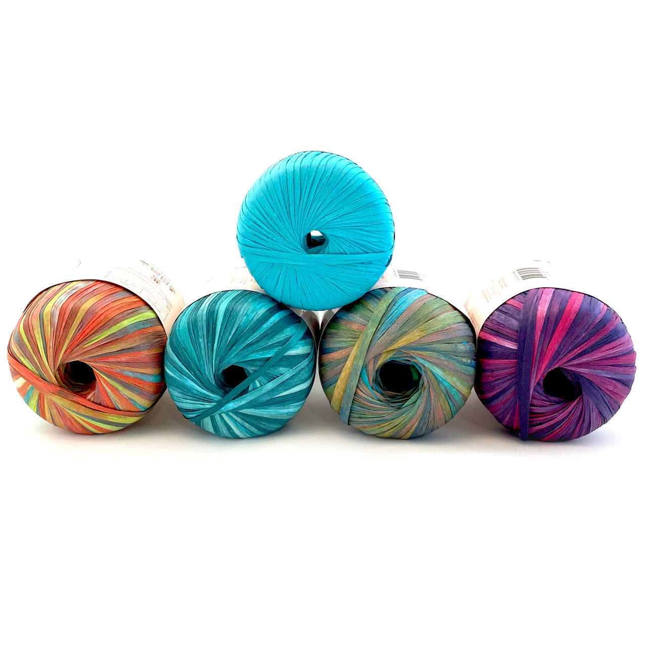 Raffia Ribbon Yarn - Color Crazy