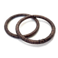 Rattan Wrapped Round Purse or Totebag Handles