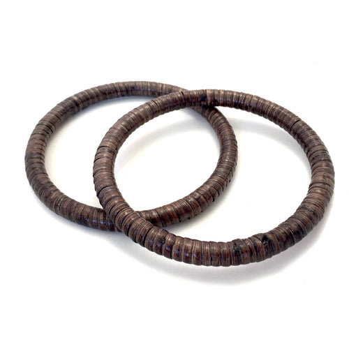 Rattan Wrapped Round Purse or Totebag Handles