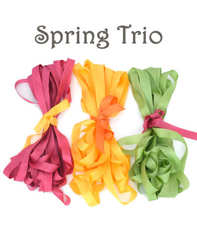 1/2"w rayon ribbon for needle art, weaving, locker hooking