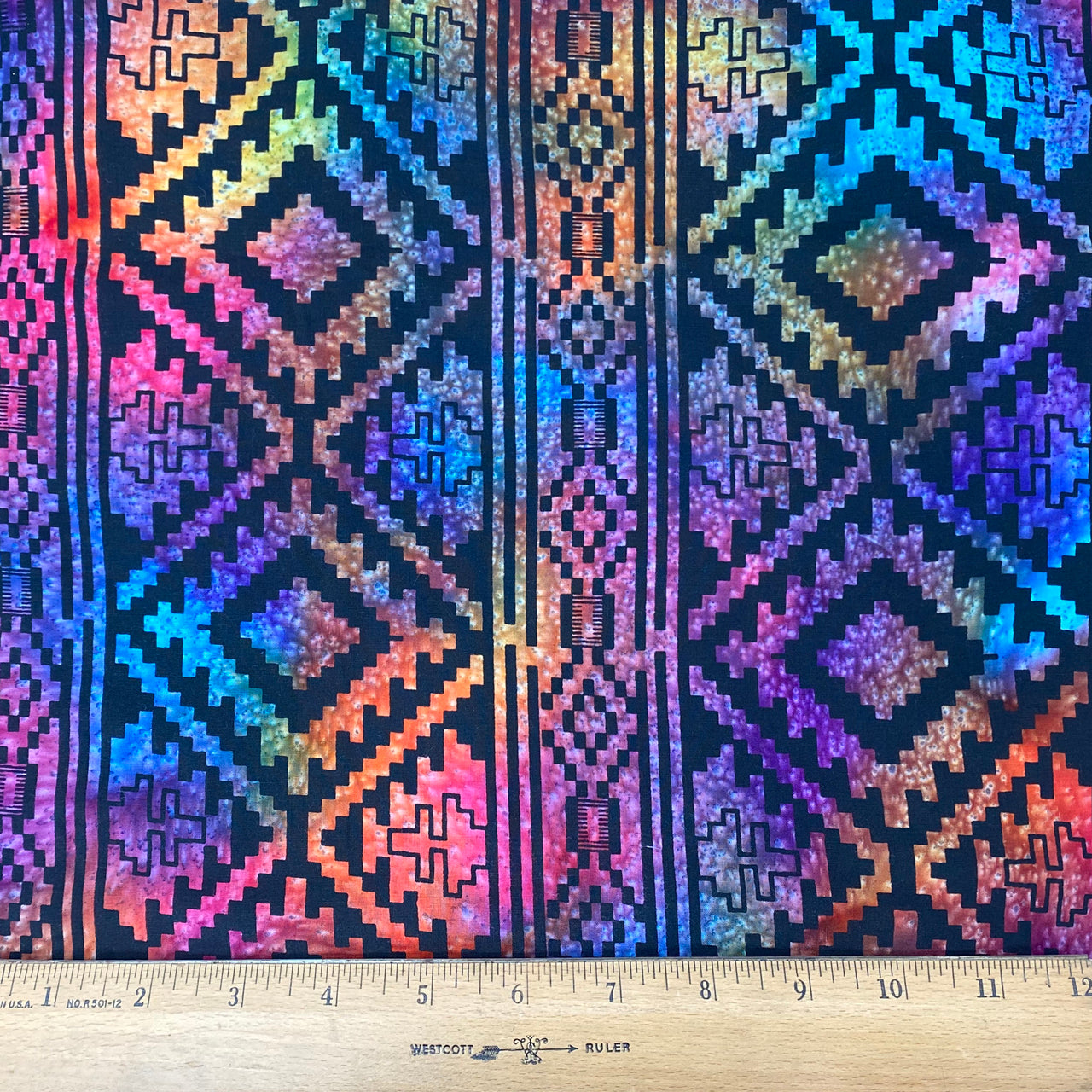 Color Crazy Hand-Dyed Cotton Fabric-Aztec Jewels