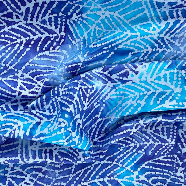 Color Crazy Hand-Dyed Cotton Fabric-Blueprint Leaves