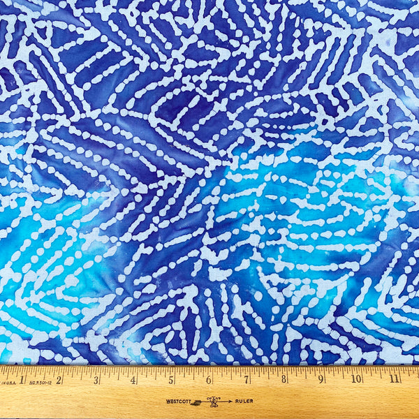 Color Crazy Hand-Dyed Cotton Fabric-Blueprint Leaves