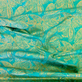 Color Crazy Hand-Dyed Cotton Fabric - Seaside Teal with Gold Leaf SOLD OUT!