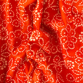 Color Crazy Hand-Dyed Cotton Fabric - Floral Red Dots SOLD OUT!