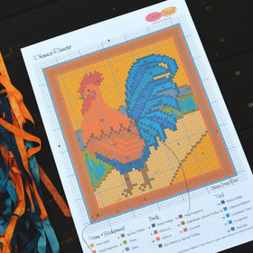 Phoenix Rooster Locker Hooking - Pattern Download