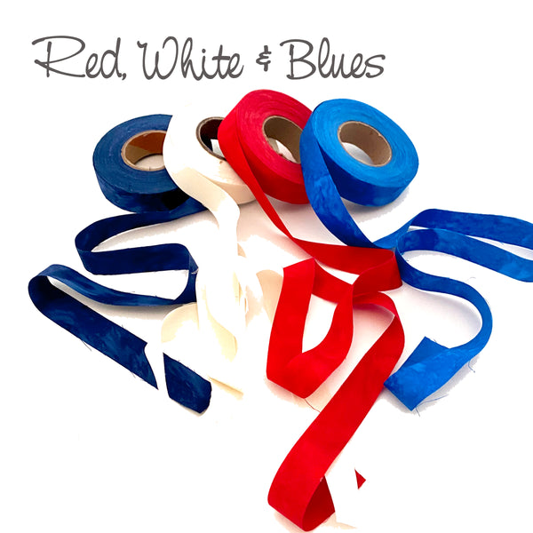 Color Crazy Fabric Strips 3/4" - Hand-Dyed - 60 - 80 YDS, Over 40 Colors!