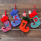 Locker Hooked Elf Stocking Free Pattern - 3.75 Mesh Canvas