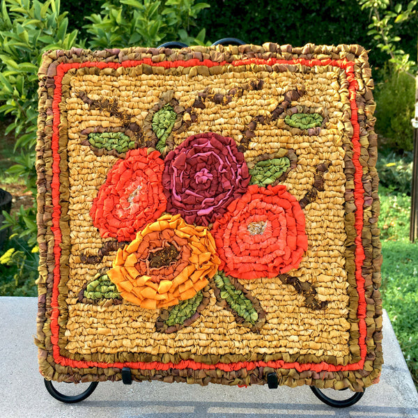 Locker Hooking Kit for locker hooked Autumn Garden Mat - from Color Crazy