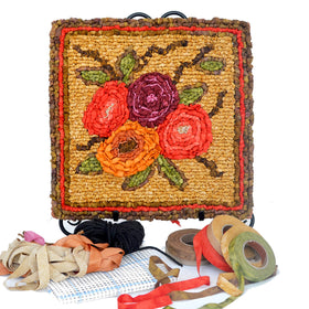 Locker Hooking Kit for locker hooked Autumn Garden Mat - from Color Crazy