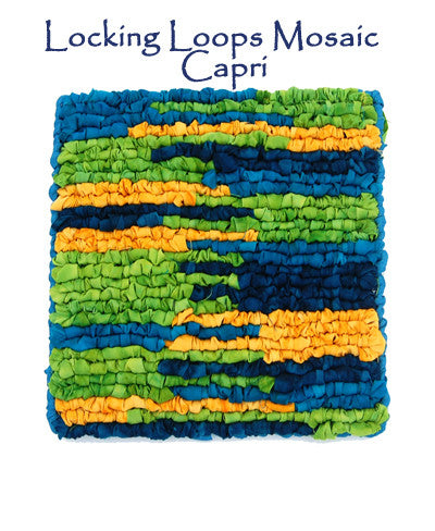 Locking Loops Book Plus Mosaic Mat Starter Kit - Capri