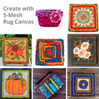 Create with 5-Mesh Rug Canvas - Locker Hooking