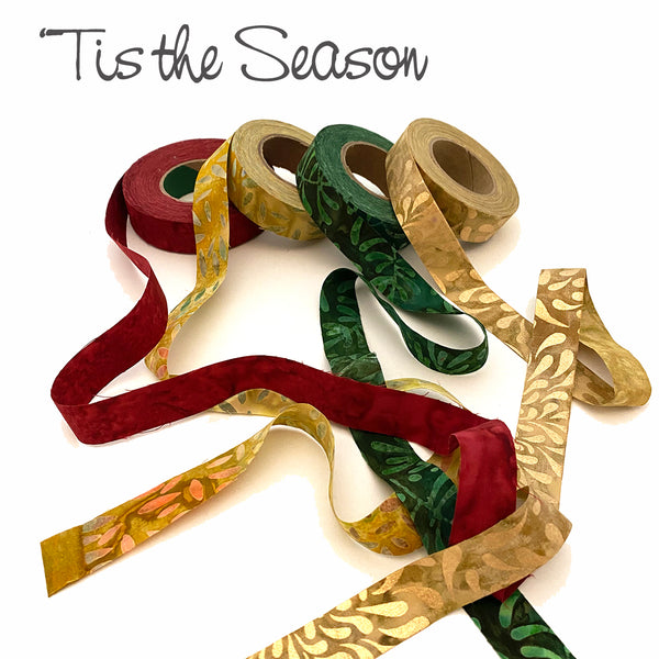 Winter '22 Holiday Collection - Fabric Strips, 3/4"w